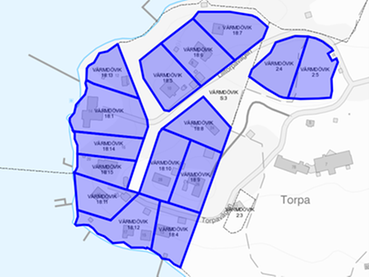 Kartbild över Torpa.